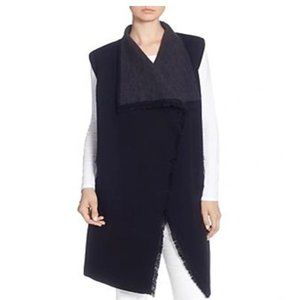Catherine Malandrino reversible wool fringe vest